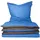 Doubleface Unifarben Blau 155 x 220 cm + 80 x 80 cm
