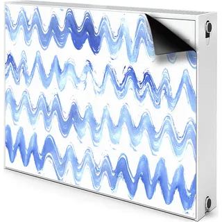 Magnet Radiator Magnet Mat Heizkörper Heizung Verkleidung Abdeckung 90x60 cm - Wellen, Aquarelle