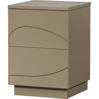 WOOOD Nachtschrank »Teo« 3D-Effekt, belastbar bis 15 kg, Push-to-Open Funktion, Breite 36 cm, braun