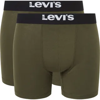 Levi's Boxershorts unifarben grün S 2er Pack