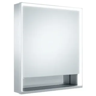 KEUCO Royal Lumos Spiegelschrank Wandvorbau 1-türig, kurze Tür, mit Spiegelheizung, Anschlag rechts, 650mm, 14321171104, Ausführung: ohne Dali Steuerung