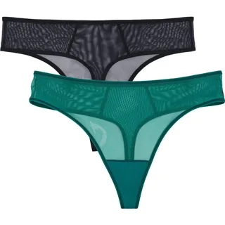 Smart & Sexy Damen Tanga aus Mesh und Spitze, erhältlich in Multipacks