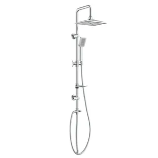 Eisl Duschsystem »EASY COOL«, Regendusche ohne Armatur, Duschsystem mit Seifenschale, Duschbrause, grau