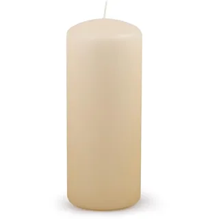 DONAU HOME Stumpenkerzen Klassische Kerze/Creme, Beige/ 1 Stück / 20 x Ø 8 cm Unparfümiert/zur Dekoration / 100 Stunden Brenndauer/Deko Kerzen Wachskerze/Tischkerzen Altar-Kerze