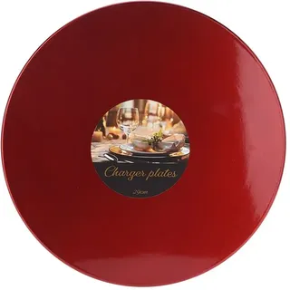 Platzteller Weihnachtlich, Ø29X0 , 5CM, Rot, Weihnachten, Geschenke Weihnachten