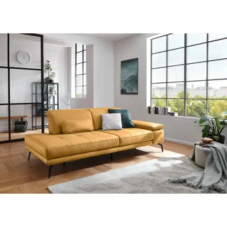 Die PlanBar Recamiere »MP-IN20126 optional mit Drehsitzfunktion« Inkl. Kopfteilverstellung, Federkern oder Kaltschaumpolsterung, weiß