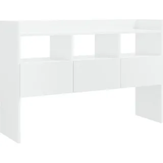 vidaXL Sideboard Hochglanz-Weiß 105x30x70 cm Holzwerkstoff - Weiß