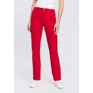 Gerade Jeans ARIZONA "Comfort-Fit", Damen, Gr. 96, K + L Gr, rot, Jeans, Obermaterial: 98% Baumwolle, 2% Elasthan, Basic, normal lang, Jeans Gerade Jeans, High Waist