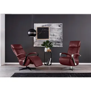 Relaxsessel W.SCHILLIG "rumbaa", rot (burgundy z69), B:73cm H:115cm T:84cm, Longlife Xtra-Leder Z69: Das feinnarbige, gedeckte Softleder Z69 besticht durch seine außergewöhnliche Weichheit im trendigen »Vintage-Look«, Hautstärke 0, 9 - 1, 1 mm, Sessel, Relaxsessel, wahlweise mit Doppelmotor, in Größen S, M & L, mit 5-Sternfuß