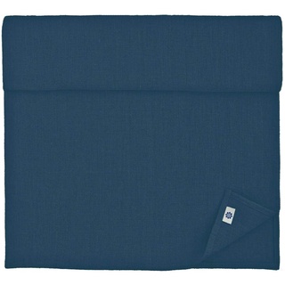 Linen & Cotton Tischläufer Stoff Tischband Tischdeko Hygge 100% Leinen, Dunkelblau Blau (40 x 200 cm) Rechteckig Läufer Tisch Esstisch für Home Küche Party Brunch Weihnachten