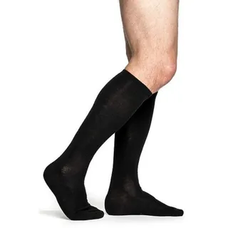 Woolpower Socken Liner Knee High Schwarz 40-44