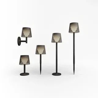 Licht-Erlebnisse LED Außenleuchte Solar Kabellos mit Erdspieß IP65 Gartenlampe