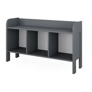 VitaliSpa Kindersitzbank Ajaton Grau 107.2 x 63.8 cm , Holzwerkstoff , 107.2x63.8x30.6 cm , Babymöbel & Kindermöbel, Kinderzimmer & Jugendzimmer, Kindersitzgruppe