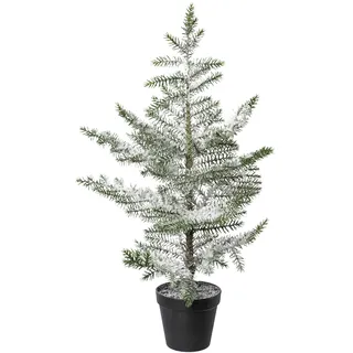 Künstlicher Weihnachtsbaum CREATIV DECO "Weihnachtsdeko, Zimmertanne im Topf, künstlicher Christbaum,Tannenbaum", grün, H:64cm, Kunststoff, Weihnachtsbäume, Künstlicher Weihnachtsbaum, beschneit, Höhe ca. 64 cm