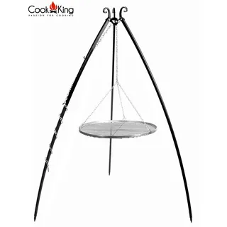 Schwenkgrill h 200 cm mit Grillrost Ø 70 cm aus Edelstahl Dreibein grill Tripod