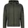 Herren Giacca In Knit-tech Da Uomo Con Cappuccio Fisso Jacke Olive-Nero M EU