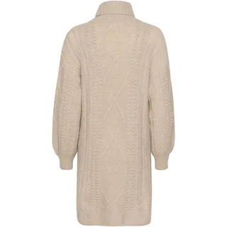 Midikleid CREAM "Kleid CRPumpkin", Damen, Gr. L, N-Gr, beige (ancient scroll), Obermaterial: 38% Polyacryl PAN. 35% Nylon NY. 20% Wolle mw. 5% Alpaka WP. 2% Elasthan EL., Kleider Midikleid