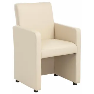 Home Affaire Cocktailsessel Bologna Kunstleder 60 x 90 x 59 cm Beige