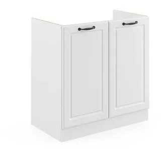 Vicco Spülenschrank R-Line 80 x 81,6 x 46 cm Weiß