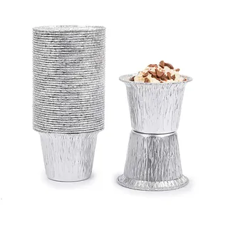 CONTITAL C20G Aluminiumschalen für Lebensmittel | Einweg- und Mikrowellenformen, Transportbehälter, Aluminiumschalen - Profi-Linie 100 Stück