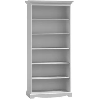 Regal Schrank Wandschrank Holz Möbel Regale Neu Bücherregal Bücherwand Holzregal - Weiß