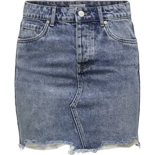 ONLY NOS Damen onlSKY REG DNM Skirt BB PIM992 NOOS Rock, Blau (Light Blue Denim), (Herstellergröße: 34)