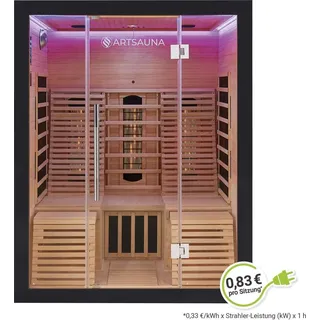 Artsauna Infrarotkabine Helsinki 150 Black