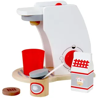 Kinderküchenzubehör Kaffeemaschine , Multicolor , Holz , 16.6x17x10.5 cm , Spielzeug, Kinderküchen