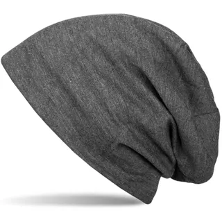 Stylebreaker Unifarbene Beanie Mütze mit Fleece grau