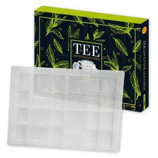 itenga Adventskalender TEE Rohling ungefüllt zum Selberfüllen - Teeadventskalender - 50x35x4,6cm