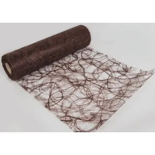 Sizoweb 30cm breit 5m oder 20m lang Tischläufer Tischband in unterschiedlichen Farben zur Dekoration wie Grillen, Sommer, Ostern, Weihnachten oder Hochzeiten manuell abgelängt durch Protinam (5m, braun 2700)