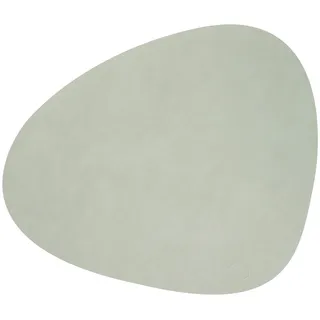 Lind DNA Tischset Curve L Recyceltes Leder Nupo Olive Grün, Maße: 37cm x 44cm, 983572