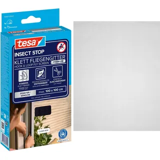 Tesa Insektenschutz Fenster 100 x 100 cm Anthrazit