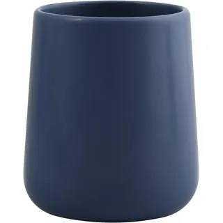 MSV Zahnputzbecher Maonie Keramik Ø 8,5 cm x 10 cm Dunkelblau