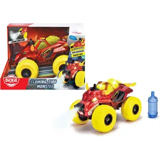 DICKIE Spielzeug-Monstertruck DICKIE TOYS "Flaming Fire Monster", rot, Spielzeugfahrzeuge, Kinder, Kunststoff, Spielzeug-Monstertruck, mit Licht und Sound