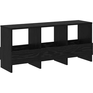 vidaXL Magazinregal Schwarz Eichen-Optik 102 x 30 x 45 cm - Schwarz