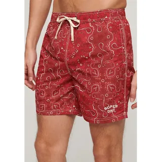 Superdry Vintage Ripstop 17 ́ ́ Badeshorts - Bandanna Red - 2XL