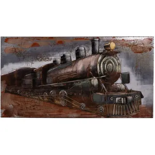 Metallbild , Multicolor , Metall , rechteckig , 140x70x5 cm , 3D-Effekt, einfache und schnelle Anbringung , Bilder & Rahmen, Bilder, Holz & Metallbilder