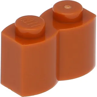 1x2 Pallisade - 10 Stück Dunkles Orange