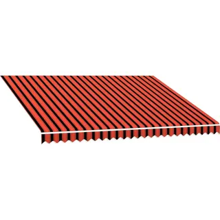 vidaXL Markisenbespannung Canvas Orange & Braun 350x250 cm - Braun