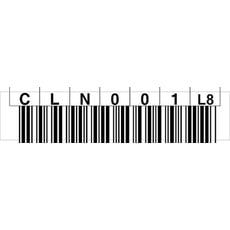 LTO 8 Cleaning Label horizontal Nummernkreis CLN001 - CLN020 (L8)