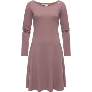 Ragwear Jerseykleid »Jerseykleid Appero«, Stylisches Langarm-Kleid für den Winter, lila