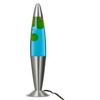 Licht-Erlebnisse Lavalampe Blau Gelb 42 cm