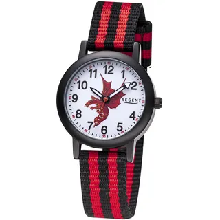 REGENT F-1475 0 mm Armbanduhr Rot/Schwarz