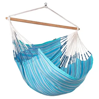 La Siesta Hängesessel Kingsize HABANA azure blau aus Baumwolle Hängestuhl - Blau