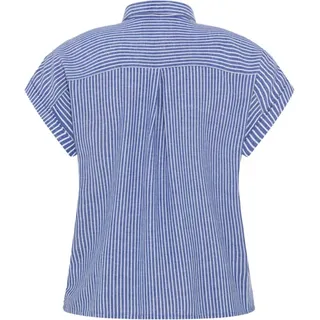 LASCANA Hemdbluse blau/weiß gestreift 48/50
