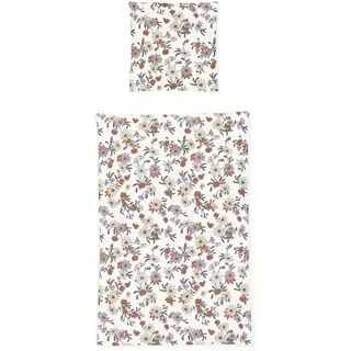 IRISETTE Easy 8442 Motiv Baumwolle Rot 155 x 220 cm + 2 x 80 x 80 cm