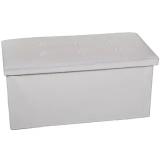 DRW Sitzsack, Kunstleder, weiß, 38x77x38 cm