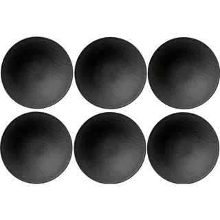 Villeroy & Boch Schale Manufacture Rock Schwarz 6-tlg.