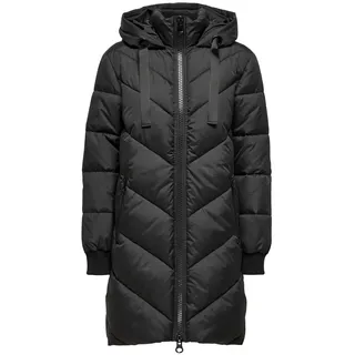 JDY Damen Jdyskylar Padded Hood Jacket Otw Noos, Schwarz, S